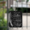 My Angel Mother Wind Chime sail engraved with "First you were my mother, then you were my friend, now you are my angel"