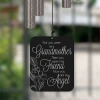 My Angel Grandmother Wind Chime sail engraved with "First you were my grandmother, then you were my friend, now you are my angel"