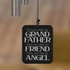 My Angel Grandfather Wind Chime sail engraved with "First you were my grandfather, then you were my friend, now you are my angel"