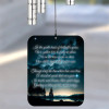 A Child's Light Memorial Chime sail featuring poem "A child's light still lingers near" — personalized with child's name and dates