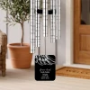 Back of Our Angel Child Memorial Chime sail personalized with child's name and dates — angel child remembrance wind chime