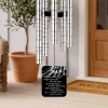 Our Angel Child Memorial Chime sail featuring angel wing design and poem "We find solace knowing our child's in heaven's keep" — personalized with child's name and dates