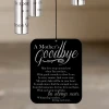 Mother's Goodbye Angel Chime sail featuring poem "May love wrap around you when I'm not there" — personalized with mother's name and dates