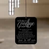 A Father's Goodbye Angel Chime sail featuring poem "May strength surround you when I'm gone" — personalized with father's name and dates