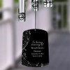 Gentle Breeze Memories Wind Chime is personalized with loved one's name and dates