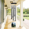 I Am Near Memory Chime — personalized 40" sympathy wind chime with photo for loss of a loved one