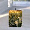 My Daughter Memorial Wind Chime sail featuring poem "Though time may pass, you're never gone, in heart and soul, you still live on" — personalized with daughter's name and dates