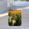 Back of My Daughter Memorial Wind Chime sail personalized with daughter's name and dates — loss of daughter remembrance chime