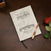 Bridge to Grandpa personalized journal in white marble