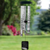 Our Daughter's Dash Memorial Wind Chime — personalized 40" sympathy gift for loss of daughter