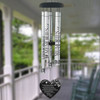 My Brother Lives On Memorial Wind Chime — personalized 40" sympathy gift for loss of brother
