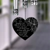 A Daughter's Memory Wind Chime sail featuring poem "Our daughter's love drifts on the breeze, soft as the wind, yet always near" — personalized with name and dates