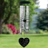 God's Eternal Care Memorial Chime — personalized 40" faith memorial wind chime for loss of a loved one