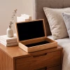 Broken Chain memorial keepsake box with a felt-lined interior, a personalized tribute for a loved one