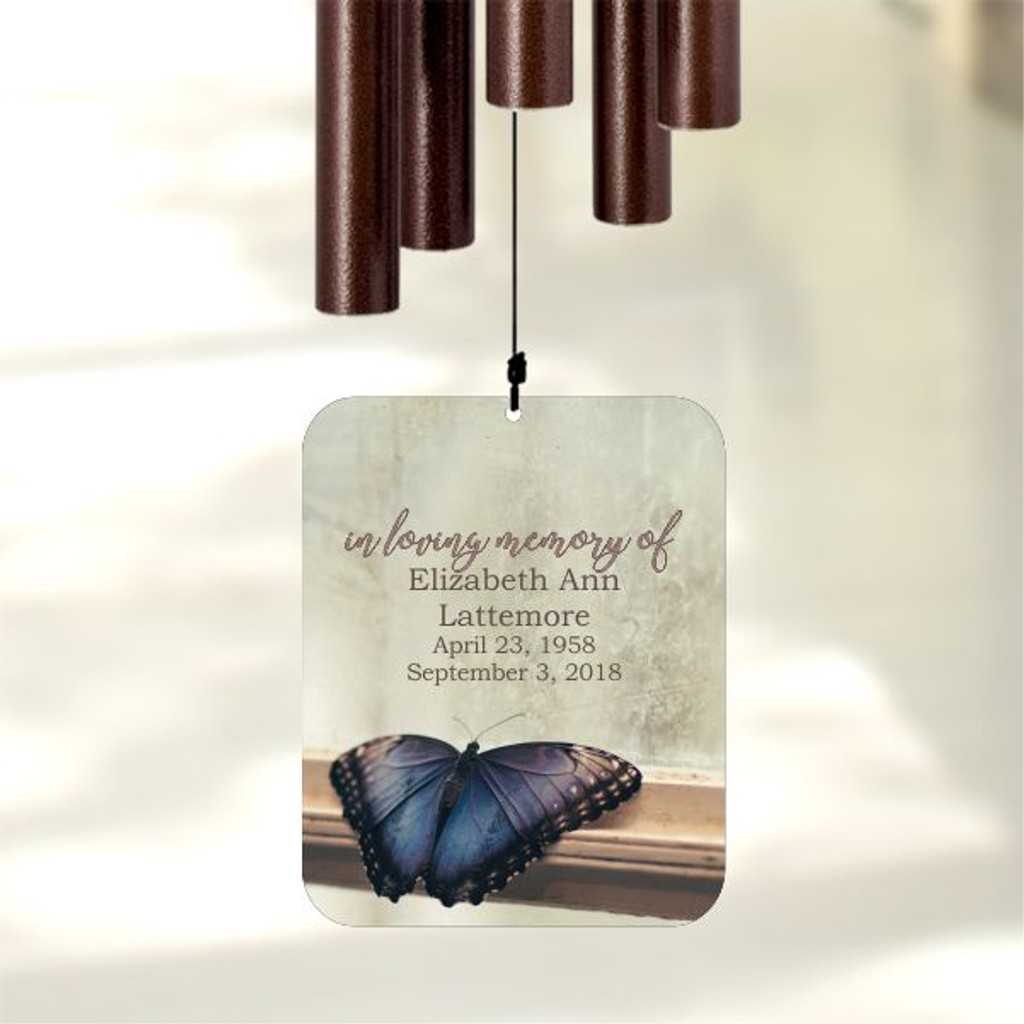 memorial wind chime gift for loss of a mother