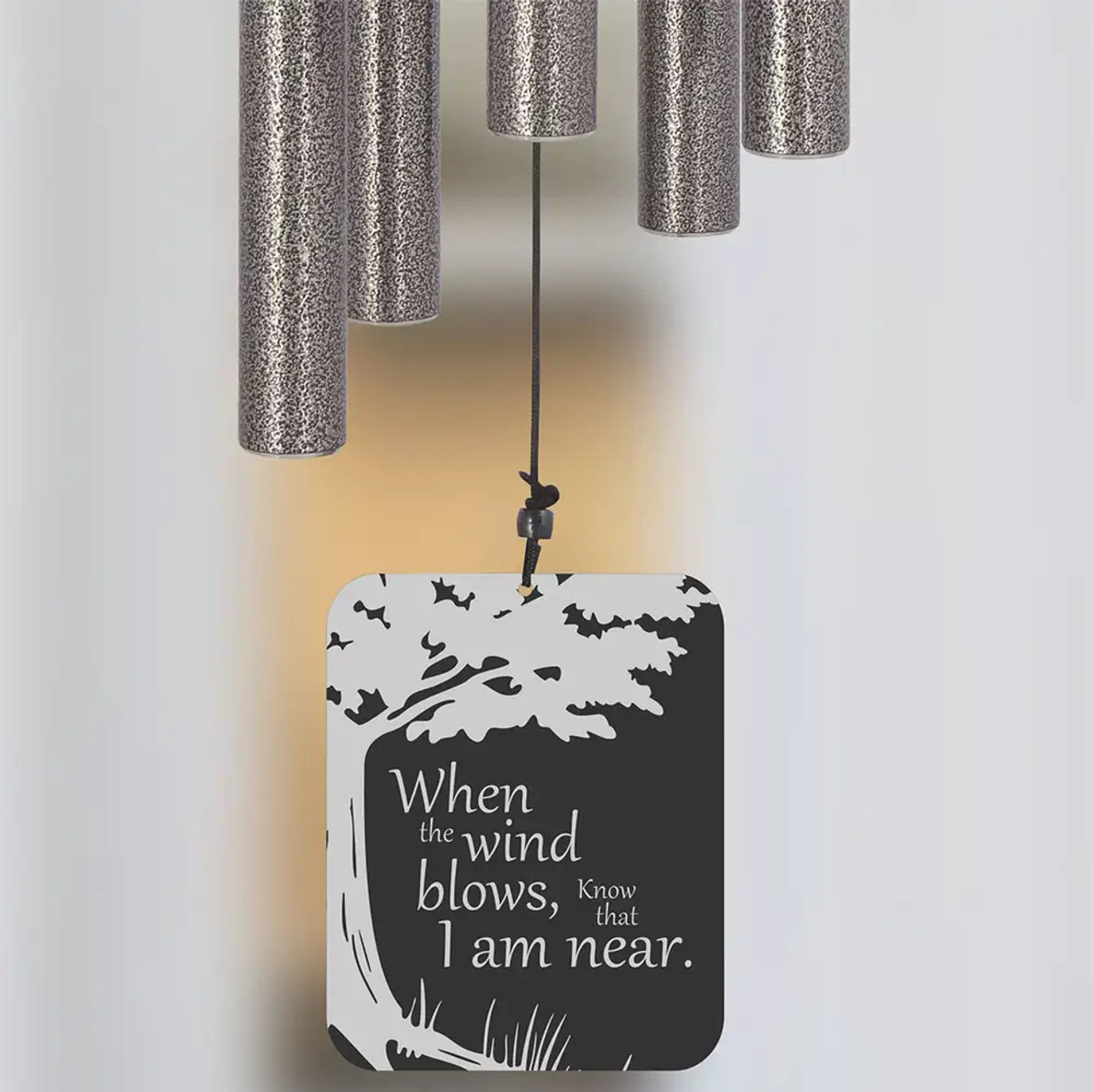 I Am Near® Tree Pewter Wind Chime