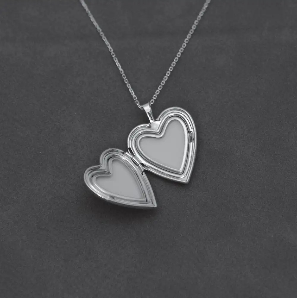 Memorial Heart Locket with Cross | In Memory of Necklace