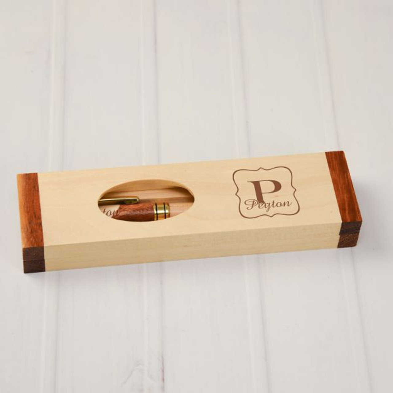 Personalized Pen Set  Fancy Initial Pen with Case