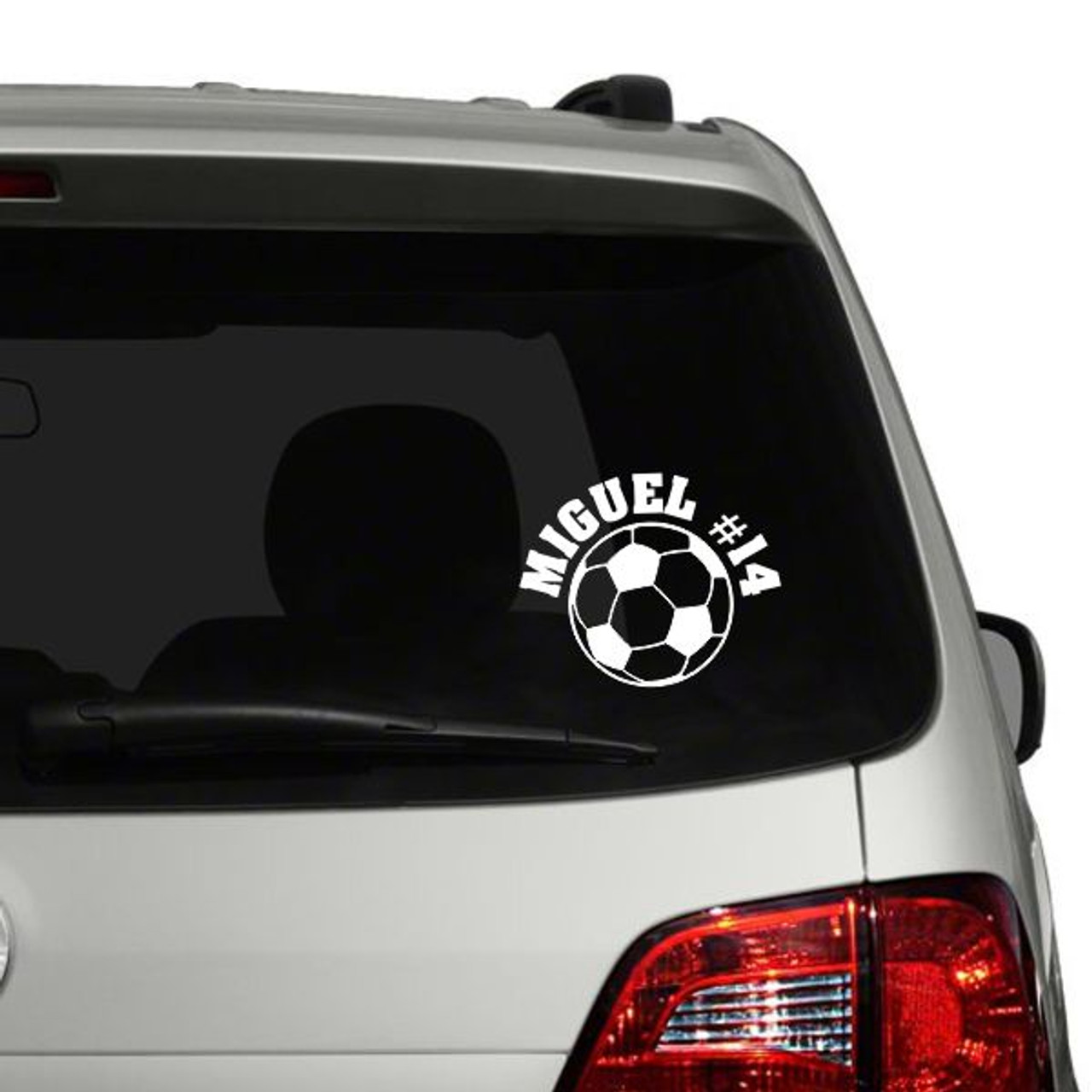 Personalized Male Soccer Stickers