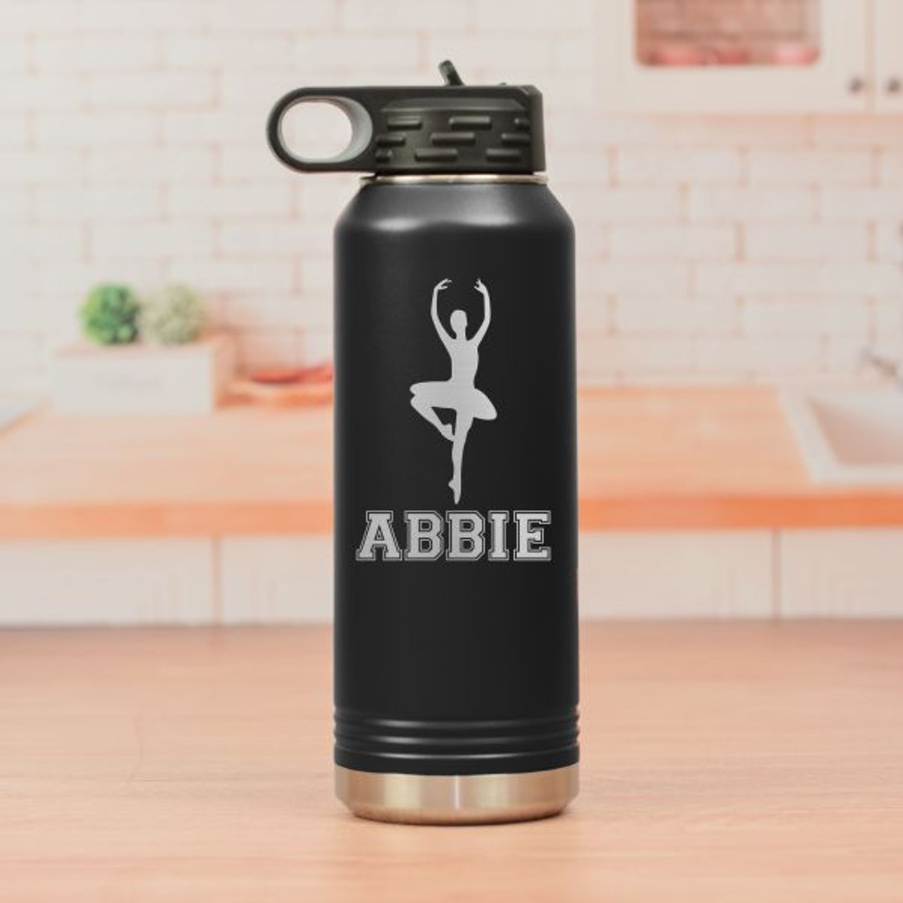 Personalized Ballet Stainless Steel Water Bottle Girl Dancing Ballet L -  GoDuckee