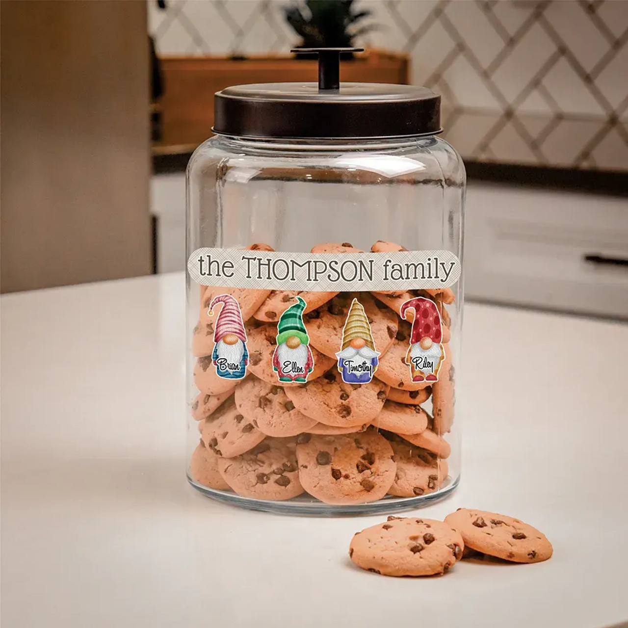 Personalized Gnome Cookie Jar for Your Family