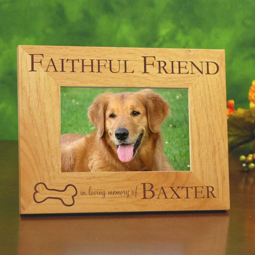 Faithful Friend Personalized Pet Memorial Frame