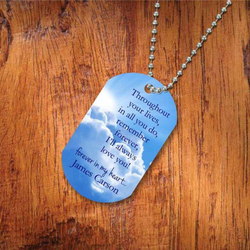 Love You Always Personalized Memorial Dog Tag