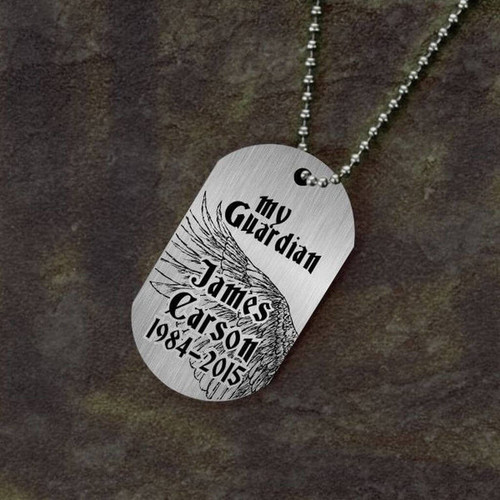 My Guardian Angel Memorial Dog Tag