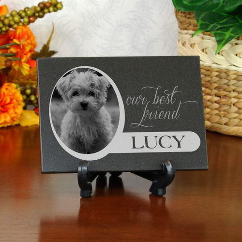 Our Best Friend Pet Memorial Plaque