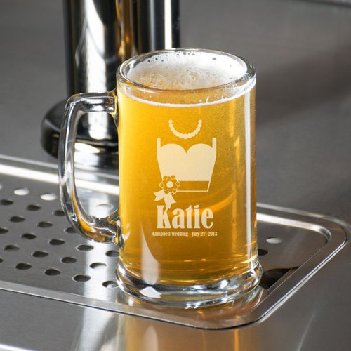 Bridesmaid Dress Personalized Beer Mug