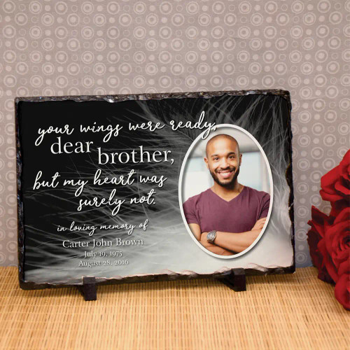 My Dear Brother Personalized Memorial Plaque