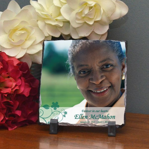 Remembering Her Personalized Memorial Photo Plaque