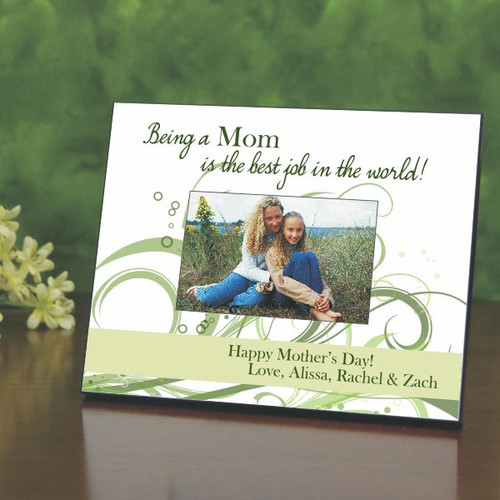Being Mom Personalized Picture Frame