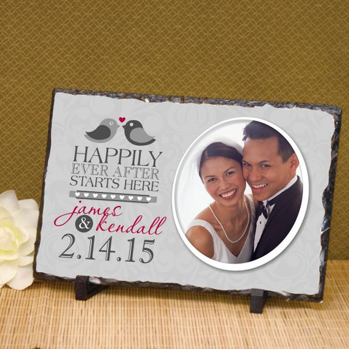 Happily Ever After Personalized Wedding Plaque