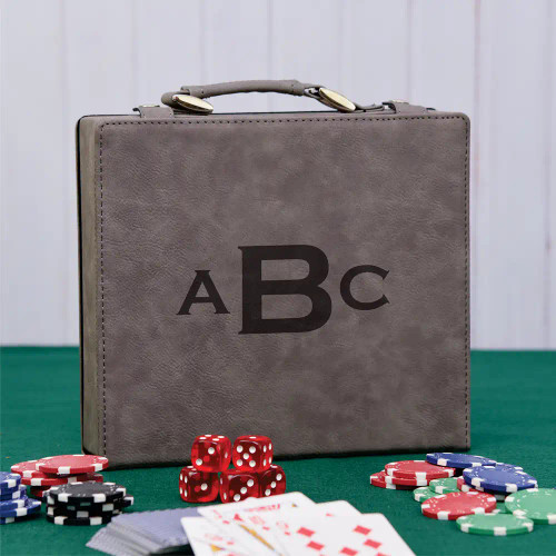 Monogram  Poker Set Gray