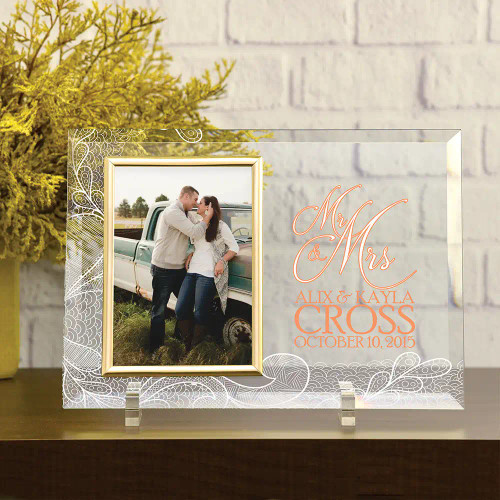 Mr. & Mrs. Personalized Wedding Frame