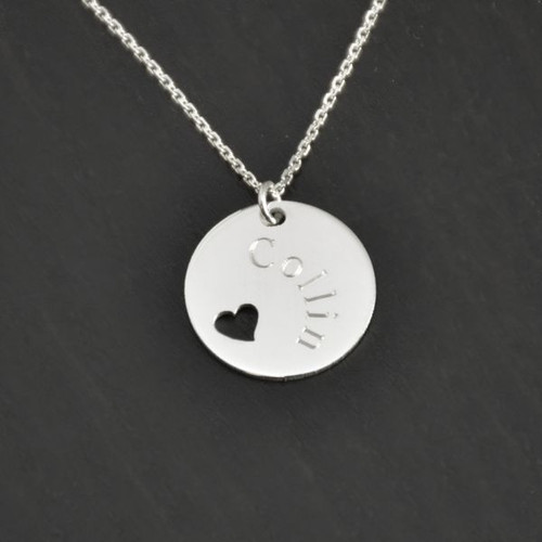 In memory of heart necklace
