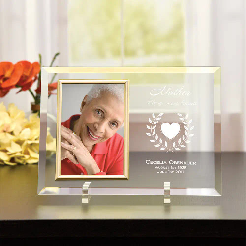 Mother's Always in our Hearts Glass Picture Frame