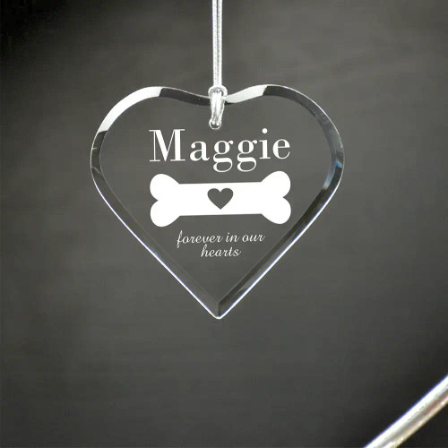 Loss of Dog Personalized Heart Ornament