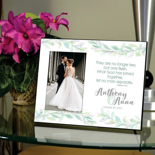 Two Become One Personalized Wedding Frame