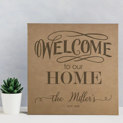 Welcome Personalized Family Wall Art