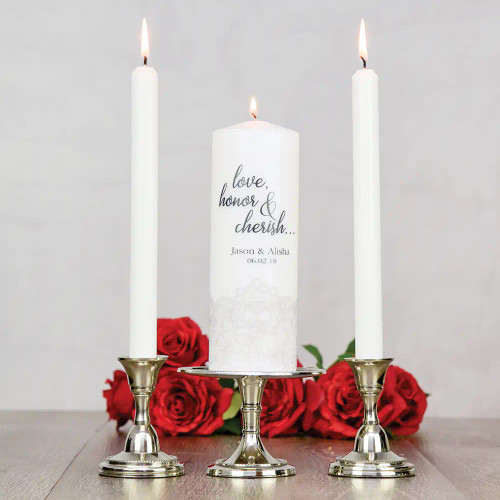 Love, Honor & Cherish Unity Candle