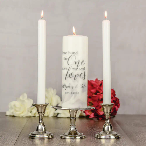 Personalized Unity Candle for Wedding