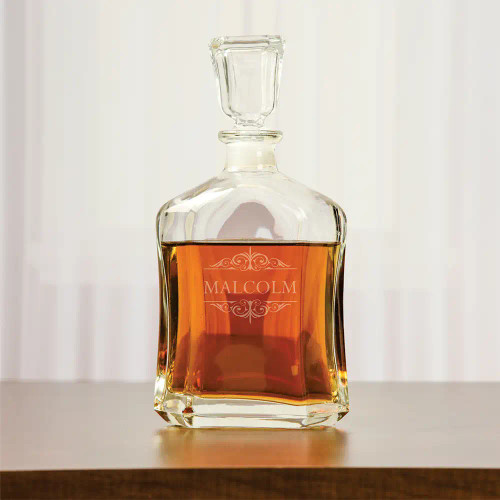 A Gentleman’s Personalized Whiskey Decanter