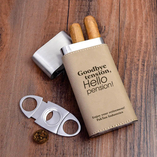 Personalized Retirement Cigar Holder