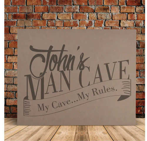 My Man Cave My Rule Wall Sign