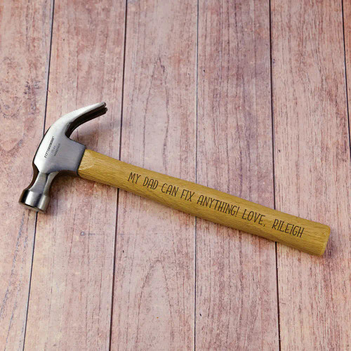 Engraved hammer for dad