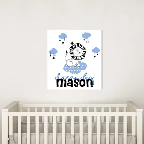 Personalized wall canvas for baby