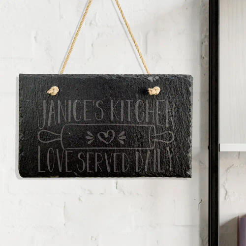 Personalized kitchen sign for her