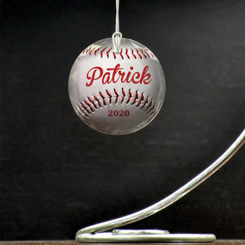 Personalized Baseball Ornament for kids